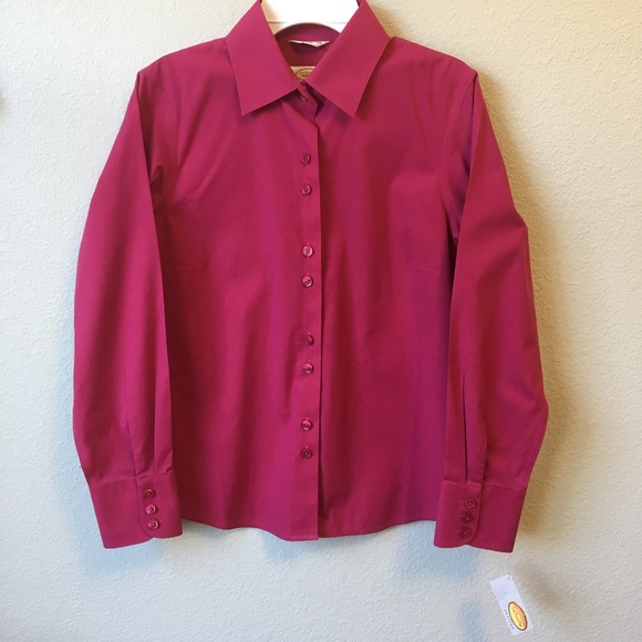 NWT Talbots Pink Button Down Shirt - Picture 1 of 7